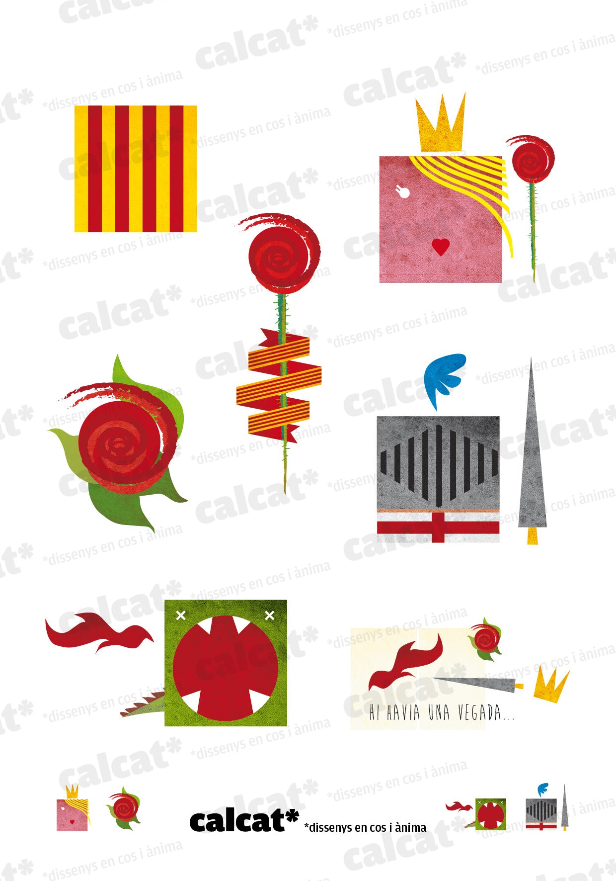Calcomanies de Sant Jordi, personatges extra
