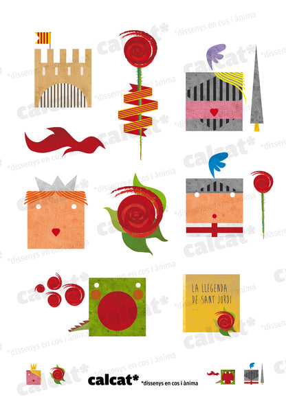 Calcomanies de Sant Jordi, personatges extra