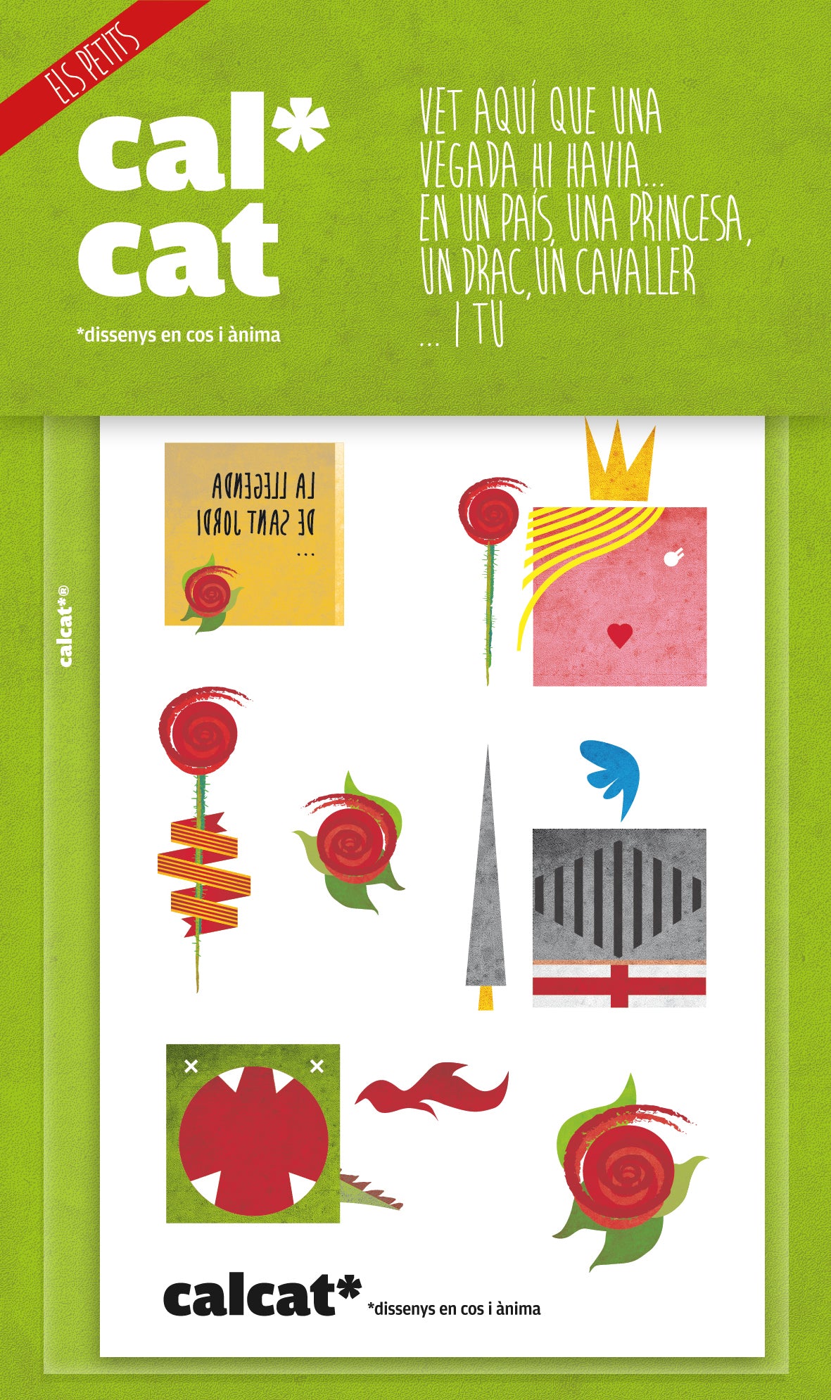 Calcomanies ELS PETITS CALCAT* col·lecció Sant Jordi